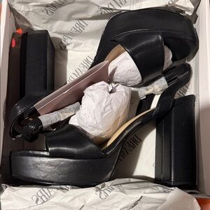 Dream Pairs Women's Black Platform Sandals